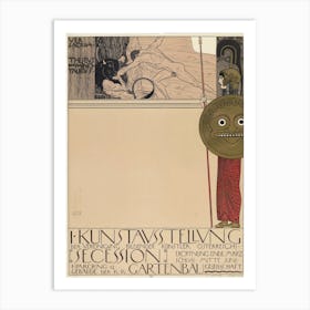 Poster For The 1st Secession Exhibition, Gustav Klimt Art Print