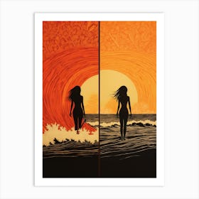 Surfer Chic 2 Art Print