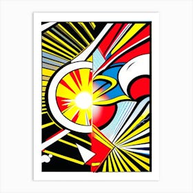 Fusion Bright Comic Space Art Print