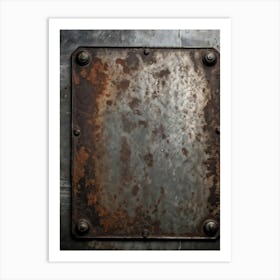 Rusty Metal Plate 1 Art Print