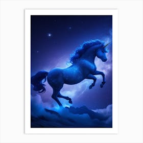 Unicorn In The Sky 3 Art Print