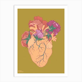 Flower Heart Art Print