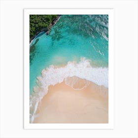 Aerial View Of A Tropical Beach 24 Art Print