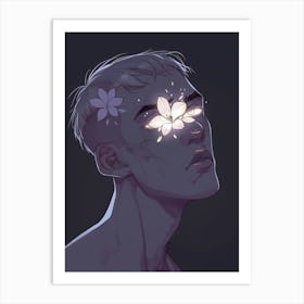 Flower Eyes Art Print