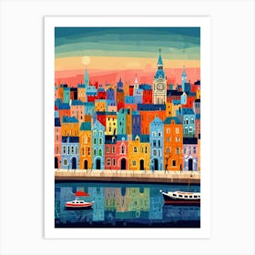 Ireland City Skyline Art Print