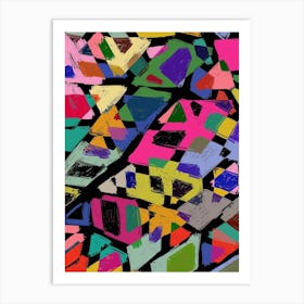 Abstract Geometric Pattern Art Print