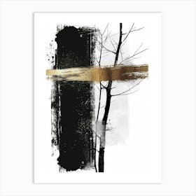 Black And Gold Canvas Print 54 Art Print