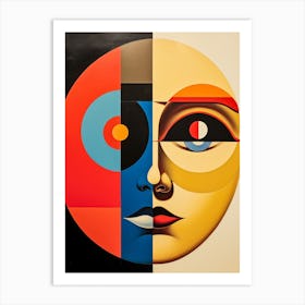 Abstract Illustration Of A Woman And The Cosmos 8 Art Print