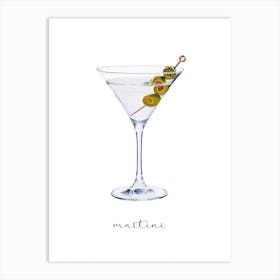 Martini Art Print