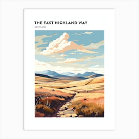 The East Highland Way Scotland 1 Hiking Trail Landscape Poster Art Print