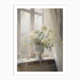 Hydrangea Flower Painting Art Print