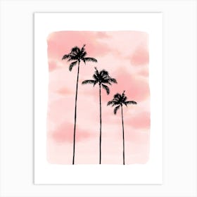 Sunset Palms Art Print