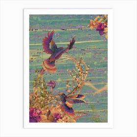 Humming Birds Art Print