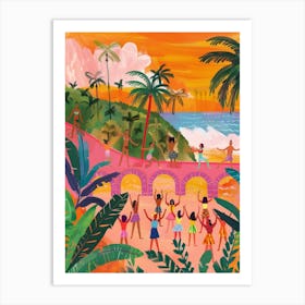 Santa Cruz Beach Art Print