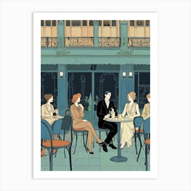 Cafe Paris Art Print