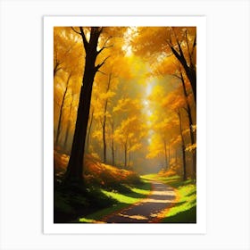 Path Through The Forest 10 Art Print