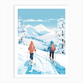 Niseko   Hokkaido Japan, Ski Resort Illustration 1 Art Print