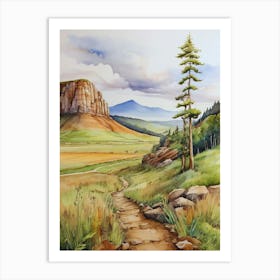 Path To The Mountains.5 Art Print