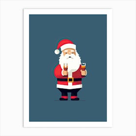 Cute Santa Claus 2 Art Print