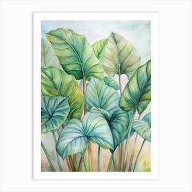 6 Plants With Enormous Leaves Like Elephant Ears (1) Art Print