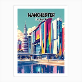 Manchester Vintage Art V 04 Art Print