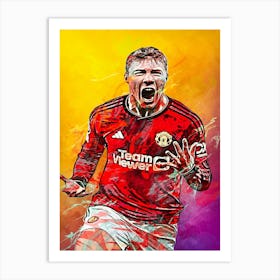 Rasmus Højlund Manchester United Art Print