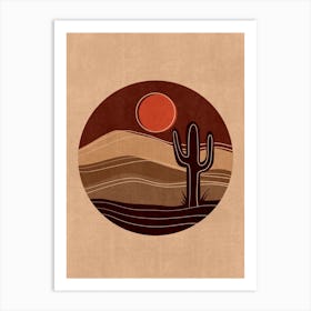 Cactus In The Desert 33 Art Print