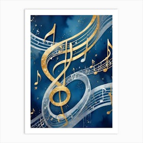 Music Notes 1 Art Print