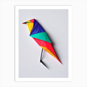 Kiwi 1 Origami Bird Art Print