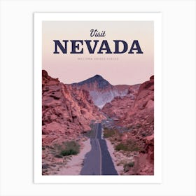 Visit Nevada Art Print