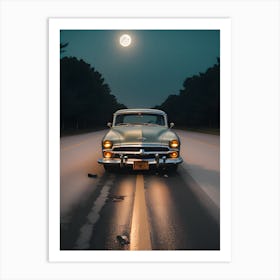 Moonlight Road Art Print