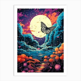 Butterfly In The Sky Art Print