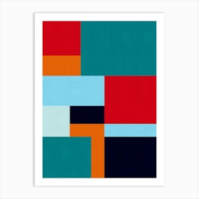 Contemporary modern geometry 1 Art Print