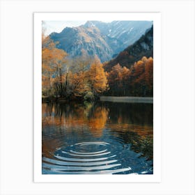 Autumn Lake In The Mountains 1 Art Print