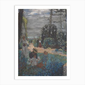 La Terrasse At Vasouy, The Garden, Edouard Vuillard Art Print