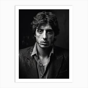 Black And White Photograph Of A Young Al Pacino Art Print