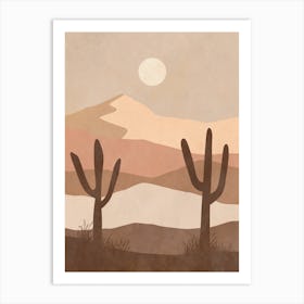 Cactus In The Desert 30 Art Print