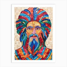 Mosaic Man Art Print