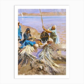 Egyptians Raising Water From The Nile, John Singer Sargent Art Print