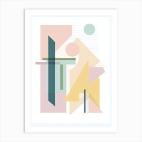 Abstract Geometric Shapes 6 Art Print