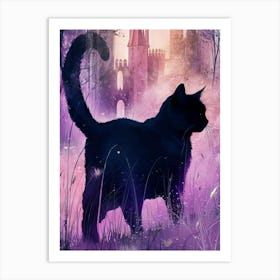 Cat In The Castle Art Print