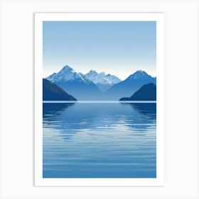 Lake - Lake Stock Videos & Royalty-Free Footage Art Print