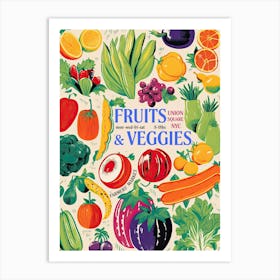 Fruits And Veggies Market New York Union Square Art Print