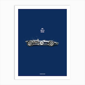 Cars in Colors, Gurney's Eagle T1G Art Print