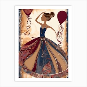 Swanlike Ballerina Art Print