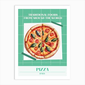 Pizza Italy 3 Foods Of The World Art Print