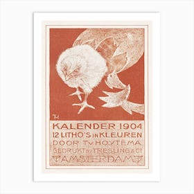 Announcement For Calendar 1904, Theo Van Hoytema Art Print