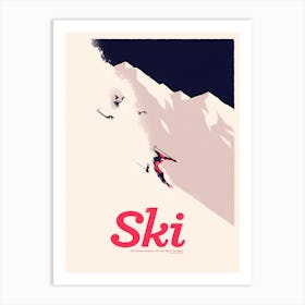 Ski Poster Art Print