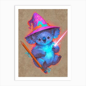 Koala Wizard 1 Art Print