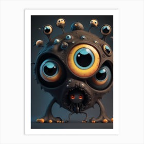 Monster Monster Monster Monster Monster Monster Monster Monster Monster 12 Art Print